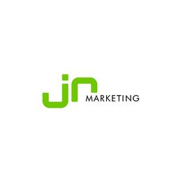 "Logo mit grünem 'jn' und schwarzem Text 'Marketing' auf weißem Hintergrund."