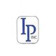 The image shows a blue "IP INC." logo on a white background with rounded corners.