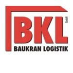 Logo von BKL Baukran Logistik mit rotem Rahmen und großen roten Buchstaben auf weißem Hintergrund.
