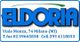 Eldoria, Viale Monza 74, Milano. Tel: 02 39665838, Cell: 393 4118033. Logos su sfondo bianco.