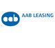 Logo von AAB Leasing mit stilisierten Buchstaben in blauem Oval und dem Text "AAB LEASING".