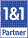 Blaues Logo mit weißem "1&1 Partner"-Text.