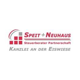 Logo mit Text: "Speit + Neuhaus Steuerberater Partnerschaft Kanzlei an der Eiswiese".