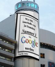 Werbe Plakat Google Nr. 1 innerhalb von 24 Stunden