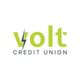 Volt Credit Union logo with a lightning bolt in the letter "o".