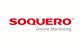 Logo mit rotem Text "SOQUERO" und grauem Text "Online Marketing" darunter.
