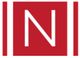 Red square with a large white letter "N" flanked by vertical white bars on each side.