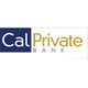 Logo of Cal Private Bank with blue and gold text on a white background.
