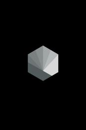 Eine graue, hexagonale Form auf schwarzem Hintergrund.
