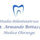 Logo studio odontoiatrico con immagine di dente e testo: "Dott. Armando Bottazzoli, Medico Chirurgo".