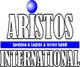 ARISTOS International-Logo mit blauem Kreis und Text "Spedition & Logistic & Service GmbH".