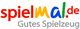 Logo von spielmal.de mit bunten Buchstaben, darunter steht "Gutes Spielzeug" in Grau.