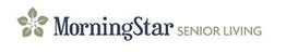 Logo of "MorningStar Senior Living" with a floral design.