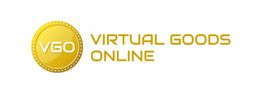 Logo mit gelbem Kreis und den Buchstaben "VGO", daneben der Text "Virtual Goods Online".