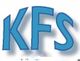 Blauer Schriftzug "KFS" vor einem weißen Hintergrund.