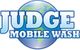 Logo of "Judge Mobile Wash" over a globe illustration.