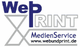 Logo von Web Print MedienService mit URL www.webundprint.de.