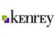 Logo mit dem Wort "Kenrey" in Schwarz und zwei ineinandergreifenden Quadraten in Grün und Lila.