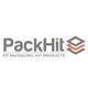 Logo of PackHit with the slogan "Fit Packaging, Hit Products" and a geometric design.