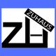 Stylized "ZB" logo with "ZUHAUS" text on a blue background.