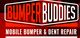 Bumper Buddies logo with text: "Mobile Bumper & Dent Repair" on a red background.