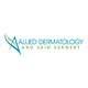 Logo of Allied Dermatology and Skin Surgery with stylized letter "A" in blue and green text.