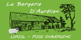 La Bergerie D'Aurélien, dessin d'une bergerie avec un mouton, Loriol 19200 Chaveroche.
