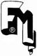 Schwarz-weißes Logo mit stilisierten Buchstaben "F" und "M" und einem eingetragenen Markenzeichen.