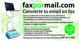 FaxporMail.com: Convierte emails en fax, sin máquina. Info: 691 611 445. Ahorro y eficiencia.