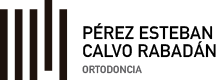 Logo con barras verticales marrones, texto "Ortodoncia" en gris.