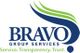 Bravo Group Services logo with green and blue swoosh. Text: "Service. Transparency. Trust."