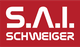 Rotes Logo mit weißem Text: "S.A.I. Schweiger".