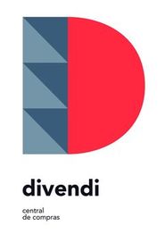 Logo de "divendi" con forma de letra D en rojo y azul. Texto: "central de compras".