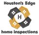 Logo of Houston's Edge Home Inspections features houses around an "H" in the center.