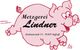 Fröhliches, rennendes Schwein mit Aufschrift "Metzgerei Lindner, Zochenreuth 15, 91347 Aufseß".