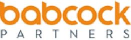 Logo showing "babcock partners" in orange and gray text.