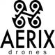 Aerix Drones logo with a stylized black drone icon above the brand name.