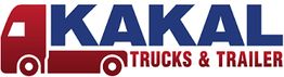 Logo von "KAKAL Trucks & Trailer" mit stilisiertem roten LKW und blauem Schriftzug.