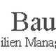 Logo mit Text "BauArt Immobilien Management" auf weißem Hintergrund.