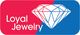 Loyal Jewelry logo with a white diamond on red and blue background.