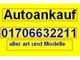 Gelbes Schild mit der Aufschrift "Autoankauf" und Telefonnummer, Ankauf aller Art und Modelle.