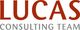 Logo: LUCAS CONSULTING TEAM in roter und grauer Schrift.