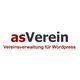 Logo von "asVerein", Vereinsverwaltung für Wordpress in rot und grau.
