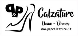 Q&P Calzature: scarpa col tacco, testo "Uomo - Donna", sito web www.pepcalzature.it