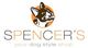 Logo mit Hund und Text: "SPENCER'S - your dog style shop".