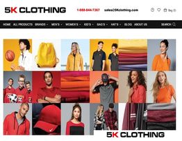 Collage of diverse people in colorful clothing featured on a clothing store webpage.