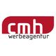Logo der "cmh werbeagentur" in Rot und Weiß.