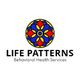 Colorful geometric logo with text: "Life Patterns Behavioral Health Services".