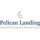 Logo of Pelican Landing: Assisted Living and Memory Care with a pelican silhouette above the text.