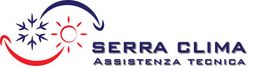 Logo Serra Clima con simboli di sole e fiocco di neve e testo "Assistenza Tecnica".